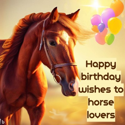 Happy birthday wishes to horse lovers2